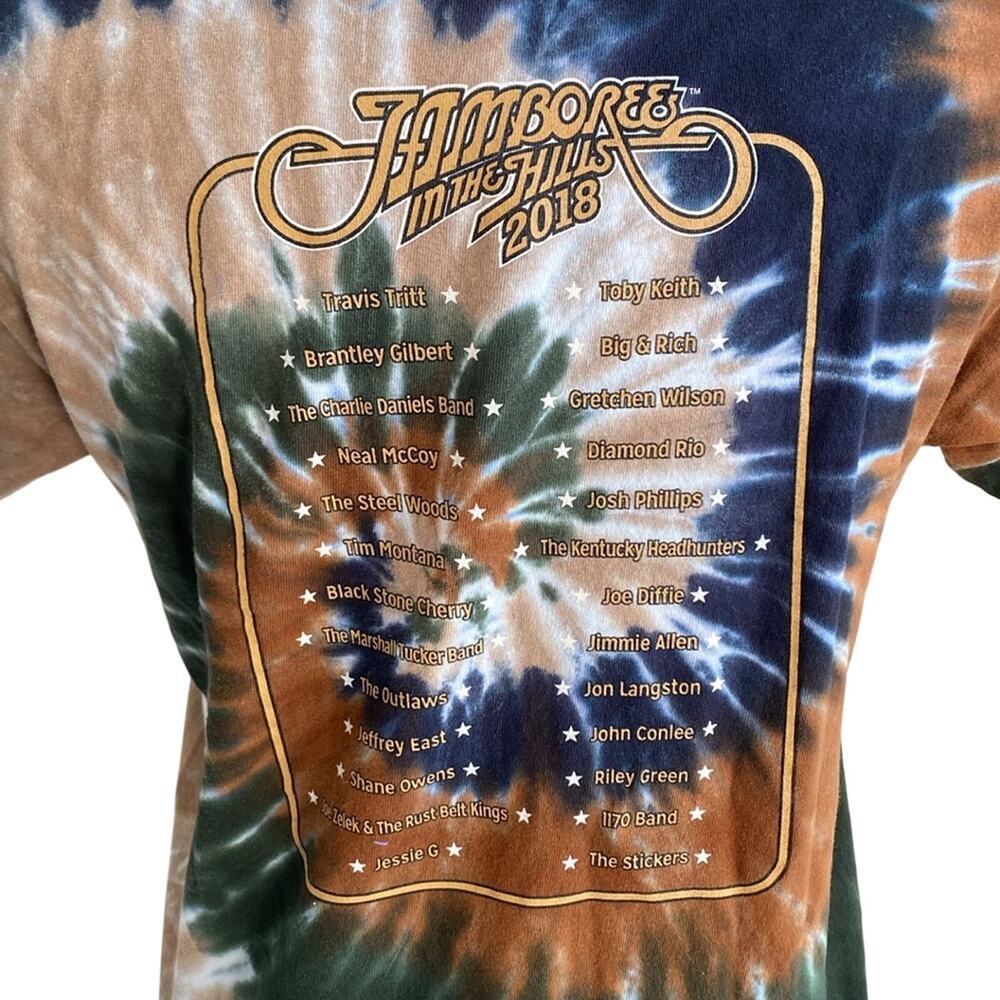 JAMBOREE IN THE HILLS Tie-Dye Graphic T-Shirt Boyz Sz XL Music Festival - Picture 6 of 7